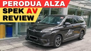 Uncle Melaka Walkaround Review Perodua Alza Spek AV [upl. by Goldman]