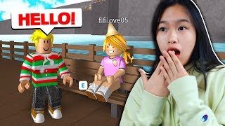 I met a BOY Roblox Bloxburg Roleplay [upl. by Anaejer620]