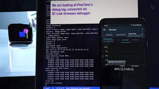 PineTime Firmware Update over Bluetooth LE with NimBLE MCUBoot and Apache Mynewt [upl. by Adilen434]