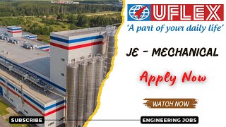 Uflex Ltd Hiring Junior Engineer Trainee  Diploma Mechanical Engineer 2024  OFF Campus Drive 2024 [upl. by Salbu799]