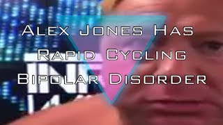 Alex Jones Has Rapid Cycling Bipolar Disorder [upl. by Ralli316]