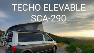 Techo ELEVABLE SCA290 para Volkswagen t6 multivan camper [upl. by Nykal]