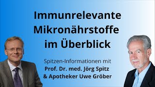 Immunrelevante Mikronährstoffe im Überblick  Uwe Gröber amp Prof Jörg Spitz [upl. by Aicsile429]