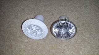 NGPS L1030 5W GU10 compared to 50W halogen [upl. by Shamma]