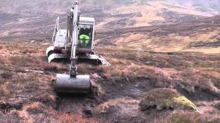 Peatland Restoration repairing peat hags on Mar Estate [upl. by Worlock]