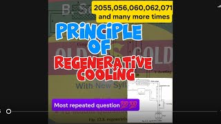 Principle of regenative coolingBsc 1st year imp question💯💯 [upl. by Ellita]