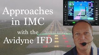 My first Approaches in IMC  with the Avidyne IFD [upl. by Bail24]