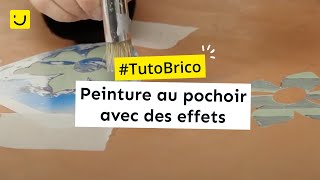 Peinture au pochoir avec des effets [upl. by Maurey]