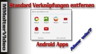 Standard Verknüpfungen entfernen  Android Apps MMolterVideo [upl. by Eentihw]