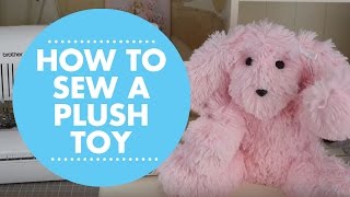 DIY Plush Toy with Simplicity Pattern 8044 [upl. by Ainot]