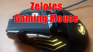 Zelotes 5500 DPI 7 Button LED Optical USB Wired Gaming Mouse [upl. by Kala]