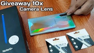 Samsung Note 10 plus Camera Lens Glass protector 10x Giveaway [upl. by Alohcin]