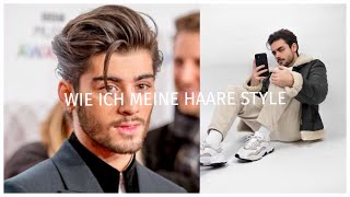 Haarstyling Tutorial für Männer 2021  mittellange Haare stylen  Joel Ksn [upl. by Julietta]