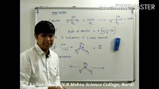 SN1 Reaction  Reaction of tbutyl bromide with alkali Reaction of talkyl halide with alkali [upl. by Azmah]