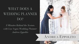 What does a wedding planner do Behind the Scenes with Las Vegas Wedding Planner Andrea Eppolito [upl. by Eibreh]