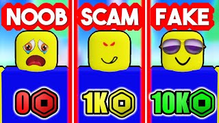 NOOB vs SCAM vs IMPOSTOR Pls Donate Roblox [upl. by Mannes284]