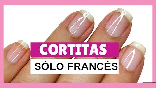 Manicure Francés en Uñas Cortas 2024Los Diseños de Uñas MÁS FÁCILES y ELEGANTES [upl. by Pisano]