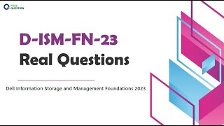 DISMFN23 Dell Information Storage and Management Foundations 2023 Exam Questions [upl. by Labina541]