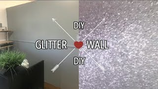 DIY GLITTER WALL  IAMNETTAMONROE [upl. by Naliorf574]