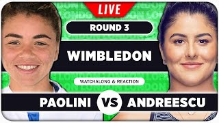 PAOLINI vs ANDREESCU • Wimbledon 2024 • LIVE Tennis Talk Watchalong [upl. by Alin]