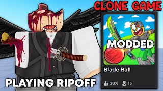 if I die I PLAY RIPOFF BLADE BALL GAMES Roblox Blade Ball [upl. by Dacey401]