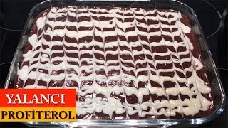 Yalancı Profiterol Tarifi  Gerçekten Dünyanın En Kolay Pastası  Pasta Tarifleri  Sinan Çabuk [upl. by Ymrots774]