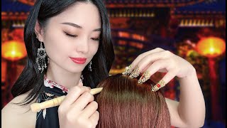 ASMR Chinese Acupoint Scalp Massage and Herbal Treatment [upl. by Laeahcim]