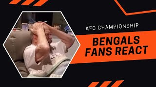 Bengals Fans React to AFC Championship Compilation [upl. by Ravilob]