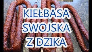 Domowa kiełbasa wędzona z dziczyzny  swojska  cały przepis [upl. by Noiztneb]