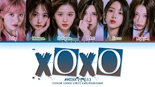 NMIXX XOXO Lyrics Color Coded Lyrics [upl. by Leonie186]