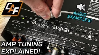 Amplifier Tuning Settings How To  Gain Crossovers Bass Boost [upl. by Auoz]