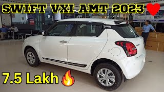 Finally Latest Maruti Swift VXI Automatic 2023 ❤️  75 Lakh 🔥  Full Review 🤯  Karan Kumar Cars [upl. by Enrobyalc]