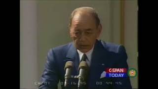 King HASSAN II amp Bill CLINTON Press Conference on Syria Palestine Israel  USMorocco Relations [upl. by Htiek689]