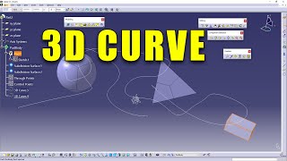 CATIA V5  3D Curve [upl. by Nylarak]