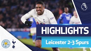 Bergwijn scores TWICE after 95th minute to win it  LEICESTER 23 SPURS  EXTENDED HIGHLIGHTS [upl. by Carlotta]