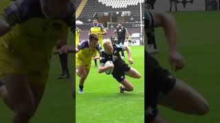 Mat Protheroe marked his return to the Ospreys side with this sensational try 😮‍💨shorts [upl. by Joselow474]