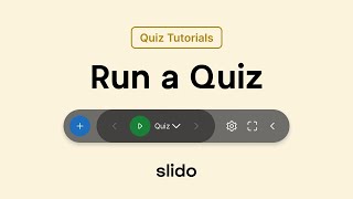 Run a Quiz ⎸ Slido Tutorial [upl. by Elisha393]