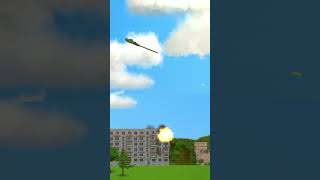 T72 turret toss record turret tank explosion destruction game military bljat toss drone [upl. by Mcconaghy]