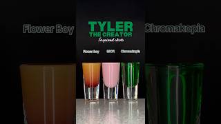 TYLER THE CREATOR INSPIRED SHOTS 🟢 tylerthecreator shots cocktails [upl. by Sternlight911]