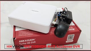 Unboxing Hikvision iDS7108HQHIM1S 8ch Mini 1U H265 AcuSense DVR [upl. by Narrad]