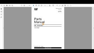 CAT 320 Excavator Parts Manual [upl. by Bruni]