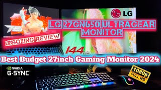 Best Gaming Monitor in 2024 LG 27GN650 UltraGear  144hz HDR 1ms  Unboxing Review [upl. by Elleivad]