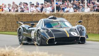 Pagani Huayra R INSANE V12 Sounds at Goodwood FOS Hillclimb [upl. by Ezra654]