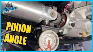 How to Set amp Measure Pinion amp Driveshaft Angle [upl. by Lundt]