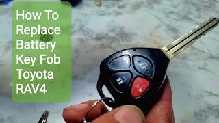 How To Replace Key Fob Battery Toyota RAV4 [upl. by Idac]