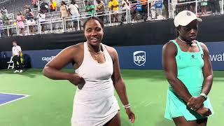 072124 Taylor Townsend and Sloane Stephens Interview [upl. by Ailsun]