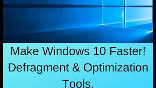 Windows 10 Defragmentation 2019 Step By Step Guide For Defragment amp Optimization In Windows10 [upl. by Oiramal950]