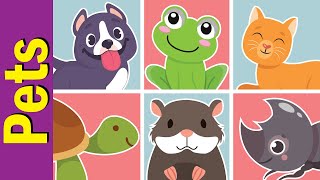 Pets Vocabulary Chant for Children  Fun Kids English [upl. by Dazraf]