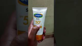 Cetaphil Sunscreen SPF 50 for sensitive skin review sunscreen spf cetaphil cetaphilsunscreen [upl. by Bouchard]