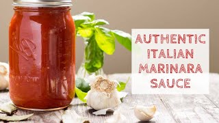 Authentic Italian Marinara Sauce Recipe [upl. by Hplar476]